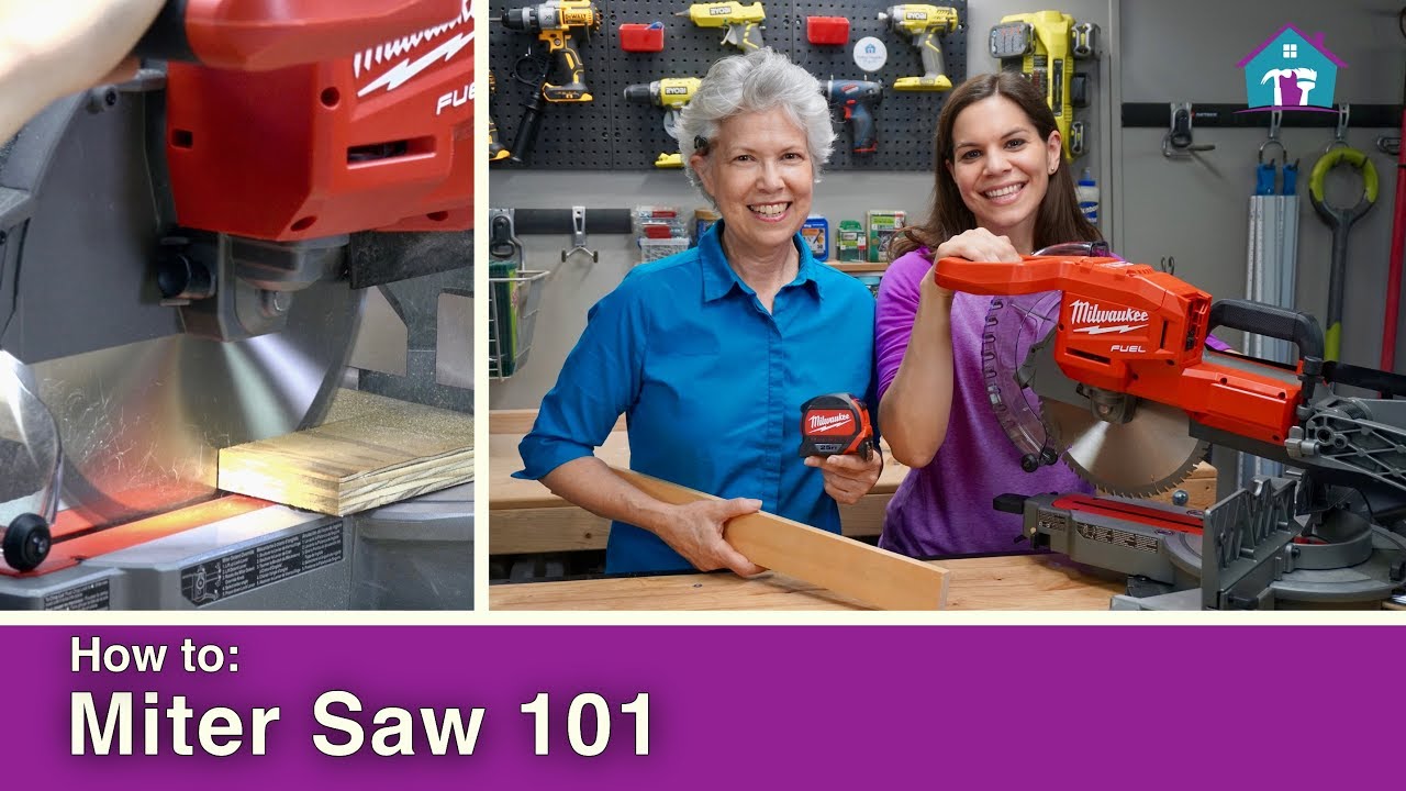 How To Use A Miter Saw 101 - YouTube