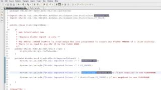 STATIC IMPORT IN JAVA DEMO