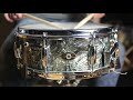 vintage slingerland black diamond pearl snare drum 5.5x14 1960 s