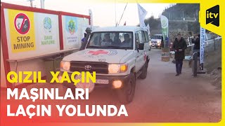 Laçın yolunda aksiya keçirilən yerdən BQXK-nın avtomobilləri maneəsiz hərəkət edib