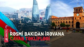 Azərbaycan Ermənistanın sülh sazişi layihəsi ilə bağlı təkliflərinə cavab verib – APA TV