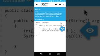 AIDE Tutorial - Java Skills (Arrays)