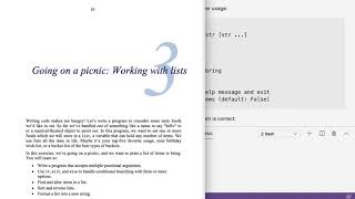 Tiny Python Projects: Ch 3 Pt 1 (Picnic intro)