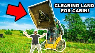 CLEARING LAND in My BACKYARD for a NEW OFF-GRID CABIN!!!