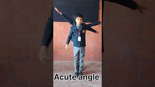 Maths activity. Lines and Angles with Body Parts