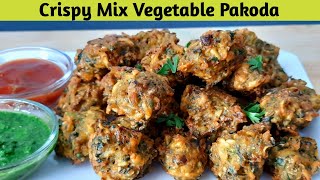 ठंडी के लिए गरमा गरम मिक्स वेजिटेबल पकोड़ा - Mix Vegetable Pakora Recipe