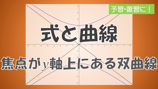 【式と曲線】焦点がy軸上にある双曲線