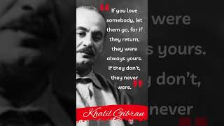 Gibran Khalil Gibran Quotes on Love and Life | Inspirational Words #shorts