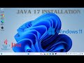 Install Java JDK 17 on Windows 11