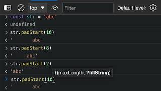 JavaScript Tips — Left padding strings using padStart