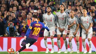 ما أجمل ركلات ميسي الحرة !!  أجمل 4 أهداف بالركلة الحرة⚽️ One of the best free kicks for Messi