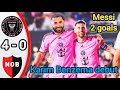 Messi 2 goals in 3 minutes & Karim Benzema debut 💥🚀 Inter Miami vs newells 4/0 Highlights #Messi