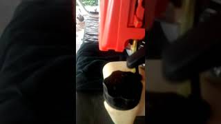 Roçadeira a gasolina intech machine skim 4200 consertada