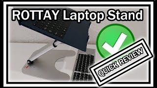 ROTTAY Laptop Stand, Ergonomic Height Angle Adjustable Computer Stand Laptop Riser, QUICK REVIEW