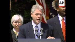 USA - Bill Clinton on situation in Zaire