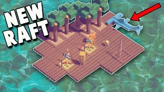 SHARK ATTACK!  New Raft Game! (Last Wood Gameplay)