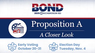 Bond 2025: Proposition A