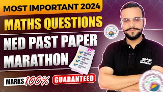 NED COMPUTERIZED PAPER SOLUTION 2024 | ROUND 01 4 MAY PAPER