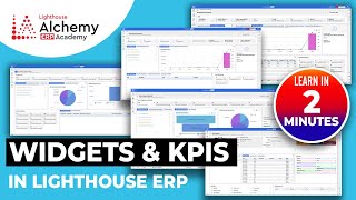 Learn in 2 Minutes Widgets & KPIs in Lighthouse ERP | What is ERP Dashboard | #learnerp #erp