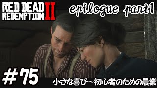 【RDR2】全ストーリー金メダル獲得するpart75　小さな喜び～初心者のための農業