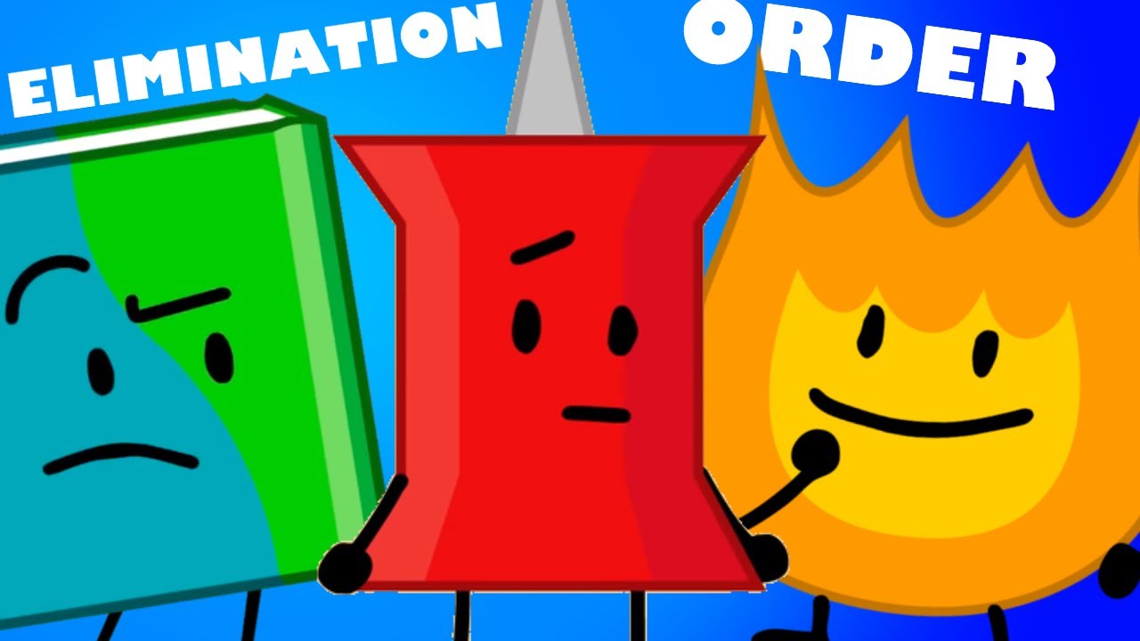 BFDI/BFDIA/BFB Elimination Order (Thanks For 500 Subs) - YouTube