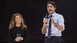 Justin Trudeau welcomed by roaring crowd at We Day Ottawa