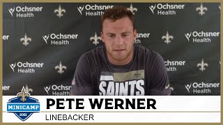 Pete Werner on 'Welcome to the NFL' moment | Saints Minicamp 2021