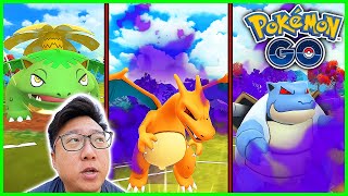 Complete Kanto Starter Pokemon Team in the Go Battle Great League in Pokemon GO