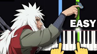 Naruto Shippuden Sad OST- Samidare - EASY Piano tutorial