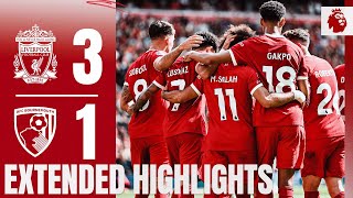 EXTENDED HIGHLIGHTS: Liverpool 3-1 Bournemouth | All-action Premier League win at Anfield