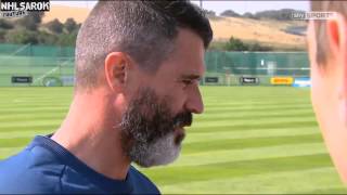 Roy Keane accuses journalist of looking worried about the Ireland's European Qualifier in Georgia