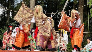 板井迫神明社秋の大祭(2024.10.06)板井迫神明社神楽座／心化