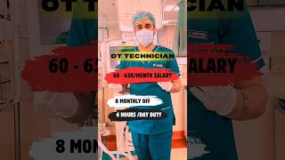 Salary in paramedical field |OT Technician salary |AIIMS|#ytshorts #motivation #medical#yt #hospital