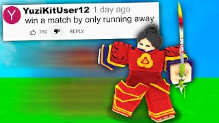 doing your RANDOM ideas in Roblox Bedwars..