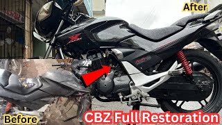 Old Bike CBZ Xtreme Full Restoration Videos🔥🔥 || SG Royal Work 💯