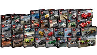 All 8 stud wide LEGO Speed Champions sets 2020 - 2024 Compilation/Collection Speed Build