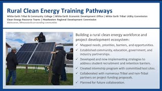 Rural Clean Energy Training Pathways