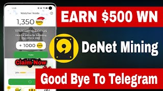 DeNet AIRDROP Mining App 🚀 Denet Watcher Node Denet Joining Process Step by Step Guide Depin Crypto