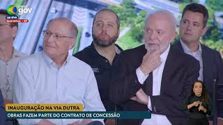🔴 Lula participa de inauguração de obras viárias na rodovia Presidente Dutra