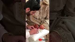 Beautiful Couple Nikkah Ceremony ❤😍 | Pakistani Richest Nikkah | Pakistani wedding | #shortsvideo