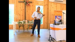 Rise Up (electric violin cover) Andra Day by Tyler Butler-Figueroa Violinist 14 during a soundcheck