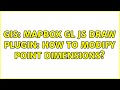 GIS: MapBox GL JS Draw plugin: how to modify point dimensions? (2 Solutions!!)