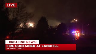 Fire contained at Pickens County landfill