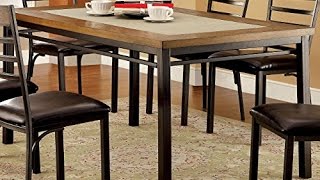 furniture of america naga industrial dining table