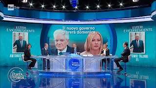 Il Toto ministri del Governo Meloni - Porta a porta  20/10/2022