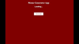 Meme Generator App Using JavaScript