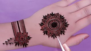 VERY BEAUTIFUL LATEST FLORAL ARABICHENNA MEHNDI DESIGN FOR FRONT HANDI| stylish mehndi with sadia