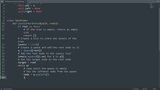 Leetcode 107. Binary Tree Level Order Traversal II in Python | Python Leetcode | Python Tutorial