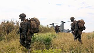 Marines Conduct Air Assault On Okinawa
