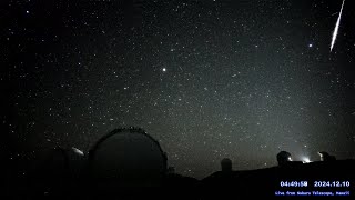 ハワイ・マウナケア星空ライブカメラ 202412月10日UTの流星ダイジェスト/Meteors over Maunakea, Hawaii, Dec 10, 2024 UT